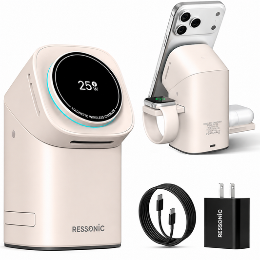 25W 3-in-1 Wireless Charging Station